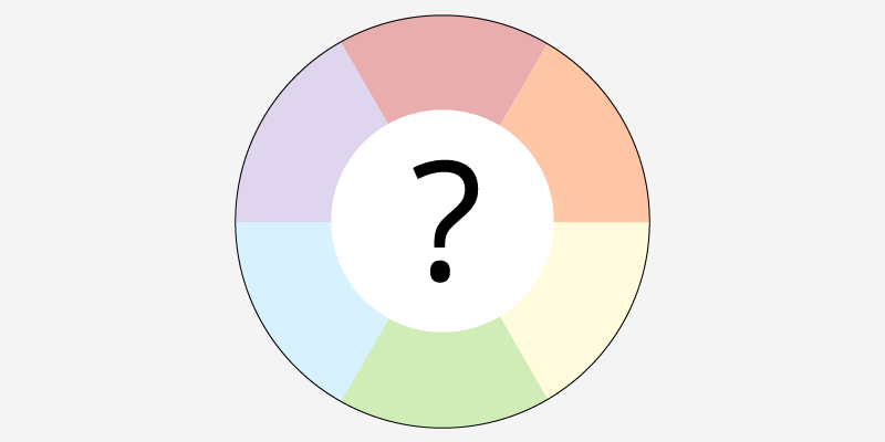 Color Wheel Showing Red, Orange, Yellow, Green, Blue And Purple.